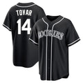 Ldoa C.Rockies #14 Ezequiel Tovar Player Black Fashion Out Home Game Stitched Jerseys