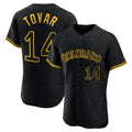 Ldoa C.Rockies #14 Ezequiel Tovar Player Black Snake Skin City Limited Elite Home Stitched Jerseys
