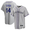 Ldoa C.Rockies #14 Ezequiel Tovar Player Gray Game Home Stitched Jerseys