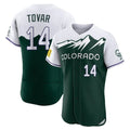 Ldoa C.Rockies #14 Ezequiel Tovar Player Green City Connect Limited Elite Home Stitched Jerseys