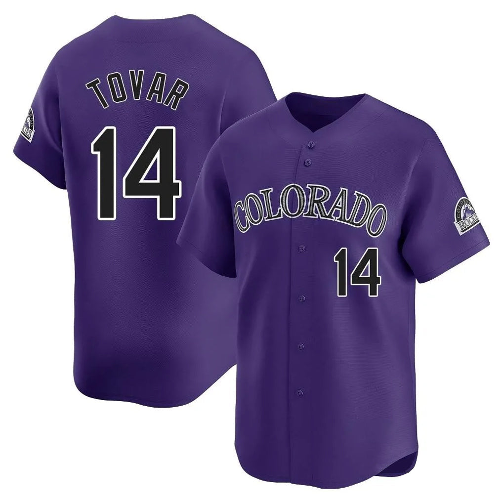 Ldoa C.Rockies #14 Ezequiel Tovar Player Purple Limited Home Stitched Jerseys