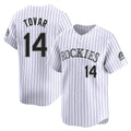 Ldoa C.Rockies #14 Ezequiel Tovar Player White Limited Home Stitched Jerseys