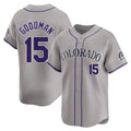 Ldoa C.Rockies #15 Hunter Goodman Player Gray Limited Home Stitched Jerseys