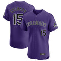 Ldoa C.Rockies #15 Hunter Goodman Player Purple Limited Elite Home Stitched Jerseys