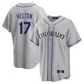 Ldoa C.Rockies #17 Todd Helton Player Gray Game Home Stitched Jerseys