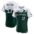 Ldoa C.Rockies #17 Todd Helton Player Green City Connect Limited Elite Home Stitched Jerseys
