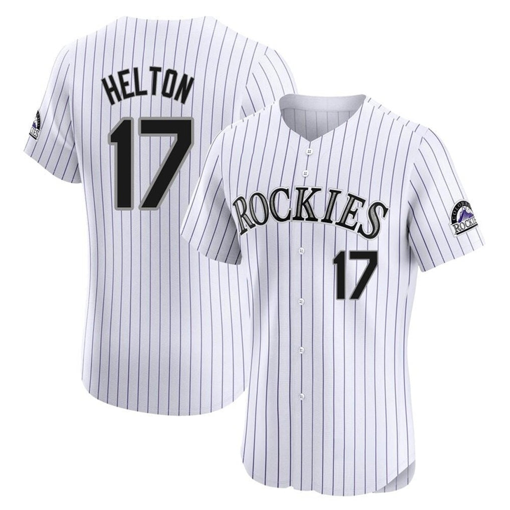 Ldoa C.Rockies #17 Todd Helton Player White Limited Elite Home Stitched Jerseys