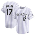 Ldoa C.Rockies #17 Todd Helton Player White Limited Home Stitched Jerseys