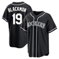 Ldoa C.Rockies #19 Charlie Blackmon Player Black Fashion Out Home Game Stitched Jerseys