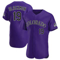 Ldoa C.Rockies #19 Charlie Blackmon Player Purple Limited Elite Home Stitched Jerseys