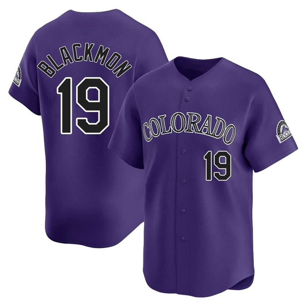 Ldoa C.Rockies #19 Charlie Blackmon Player Purple Limited Home Stitched Jerseys