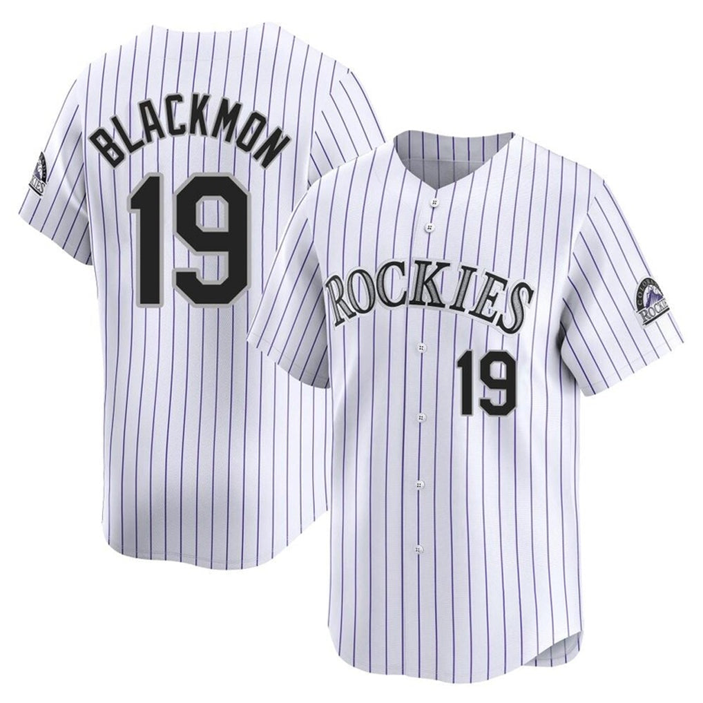 Ldoa C.Rockies #19 Charlie Blackmon Player White Limited Home Stitched Jerseys