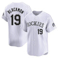 Ldoa C.Rockies #19 Charlie Blackmon Player White Limited Home Stitched Jerseys