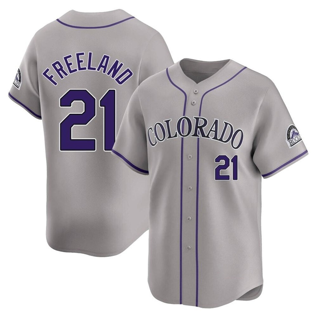 Ldoa C.Rockies #21 Kyle Freeland Player Gray Limited Home Stitched Jerseys
