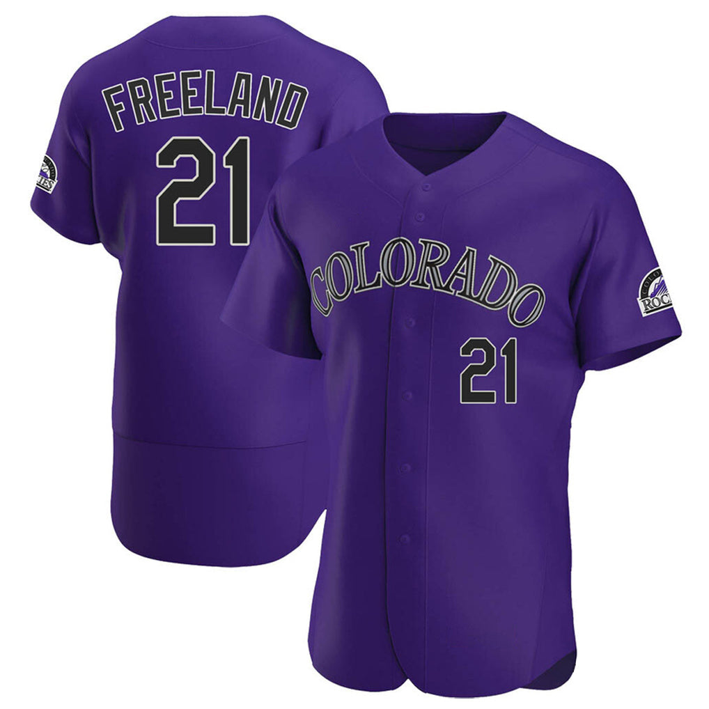 Ldoa C.Rockies #21 Kyle Freeland Player Purple Limited Elite Home Stitched Jerseys