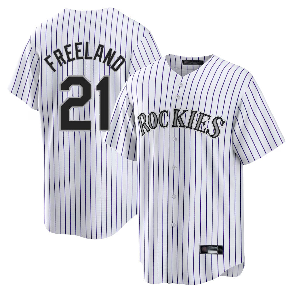 Ldoa C.Rockies #21 Kyle Freeland Player White Game Home Stitched Jerseys