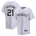 Ldoa C.Rockies #21 Kyle Freeland Player White Game Home Stitched Jerseys