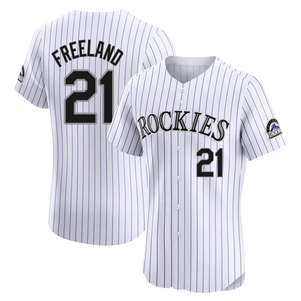 Ldoa C.Rockies #21 Kyle Freeland Player White Limited Elite Home Stitched Jerseys