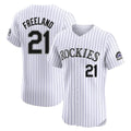Ldoa C.Rockies #21 Kyle Freeland Player White Limited Elite Home Stitched Jerseys