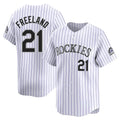 Ldoa C.Rockies #21 Kyle Freeland Player White Limited Home Stitched Jerseys