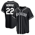 Ldoa C.Rockies #22 Mickey Moniak Player Black Fashion Out Home Game Stitched Jerseys