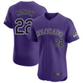 Ldoa C.Rockies #22 Mickey Moniak Player Purple Limited Elite Home Stitched Jerseys