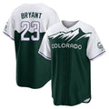 Ldoa C.Rockies #23 Kris Bryant Player Green City Connect Home Game Stitched Jerseys