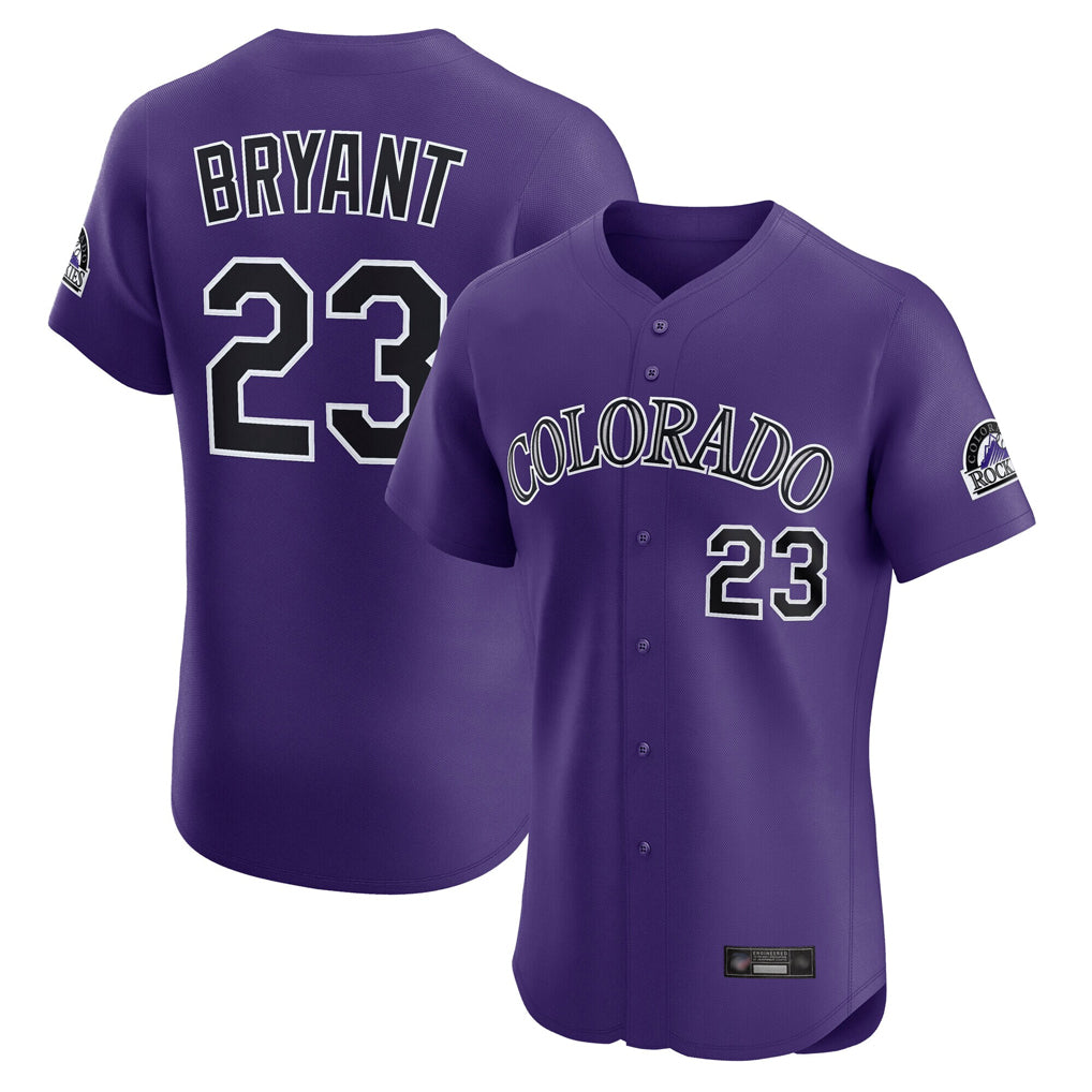 Ldoa C.Rockies #23 Kris Bryant Player Purple Limited Elite Home Stitched Jerseys