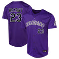 Ldoa C.Rockies #23 Kris Bryant Player Purple Limited Home Game Stitched Jerseys