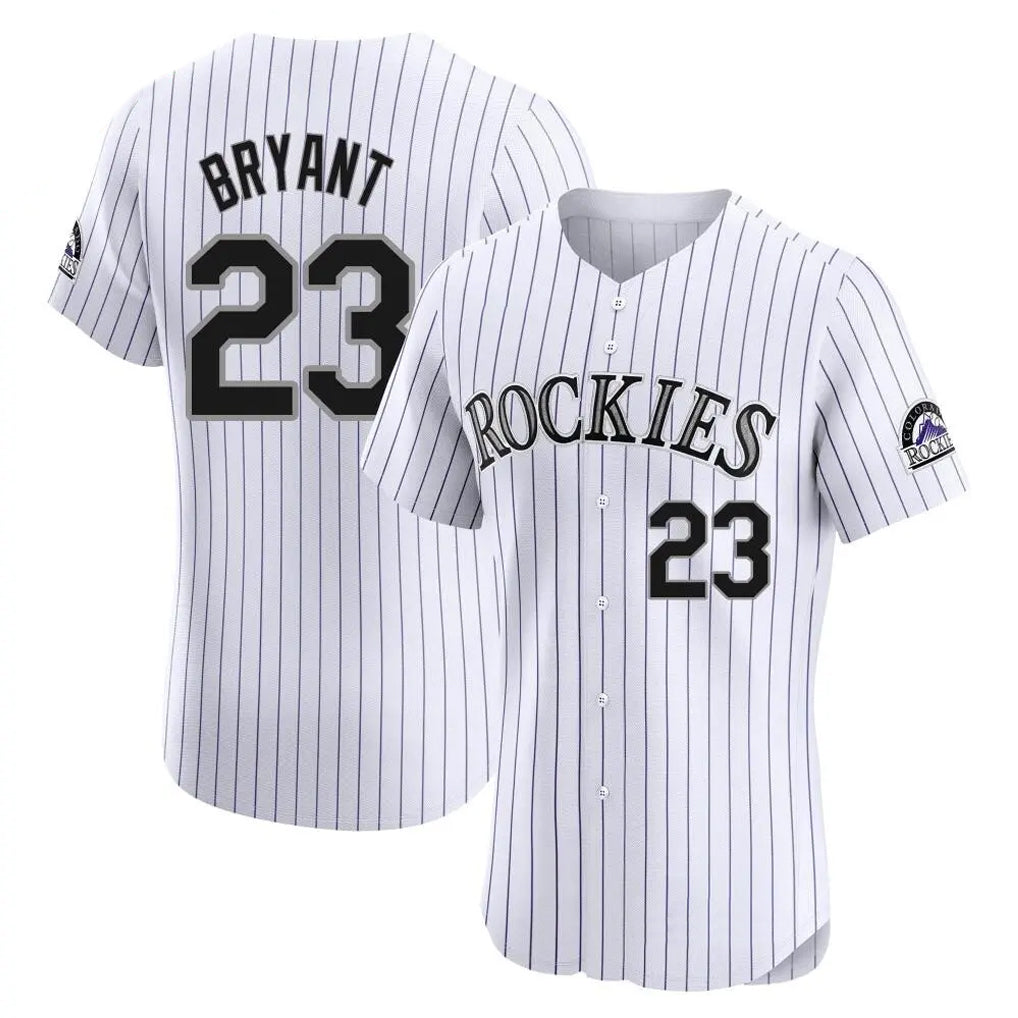 Ldoa C.Rockies #23 Kris Bryant Player White Limited Elite Home Stitched Jerseys