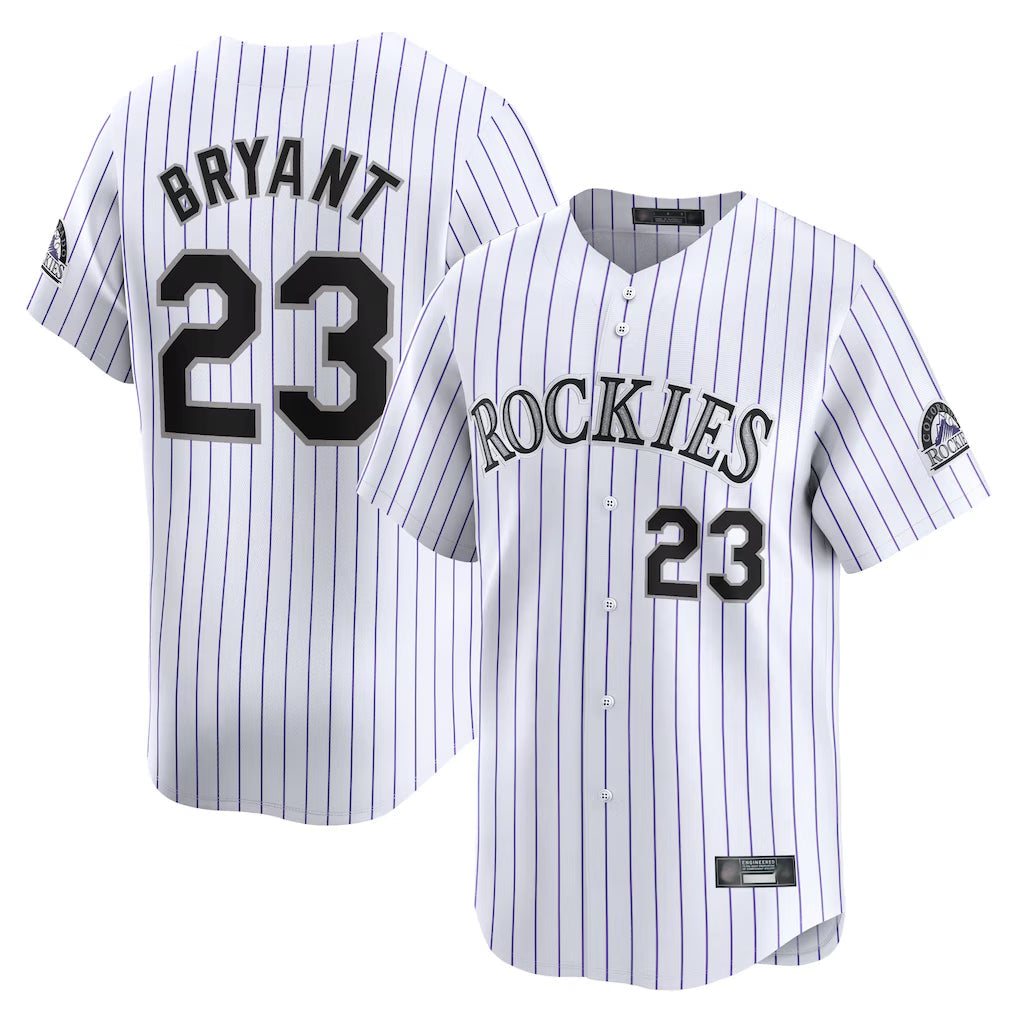 Ldoa C.Rockies #23 Kris Bryant Player White Limited Home Stitched Jerseys