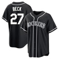 Ldoa C.Rockies #27 Jordan Beck Player Black Fashion Out Home Game Stitched Jerseys