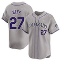 Ldoa C.Rockies #27 Jordan Beck Player Gray Limited Home Stitched Jerseys