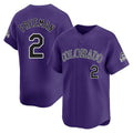 Ldoa C.Rockies #2 Tyler Freeman Player Purple Limited Home Stitched Jerseys