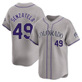 Ldoa C.Rockies #49 Antonio Senzatela Player Gray Limited Home Stitched Jerseys