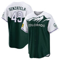 Ldoa C.Rockies #49 Antonio Senzatela Player Green City Connect Home Game Stitched Jerseys