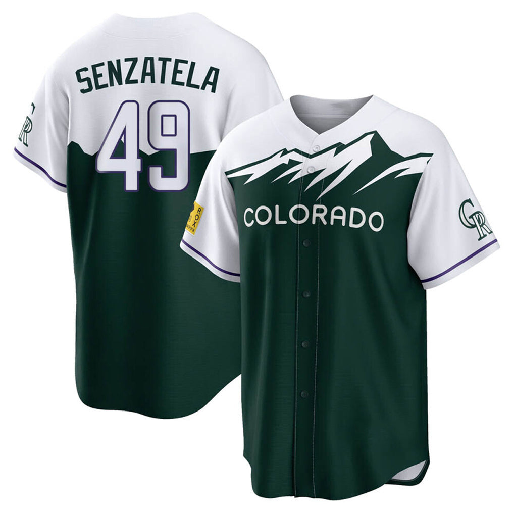 Ldoa C.Rockies #49 Antonio Senzatela Player Green City Connect Home Game Stitched Jerseys