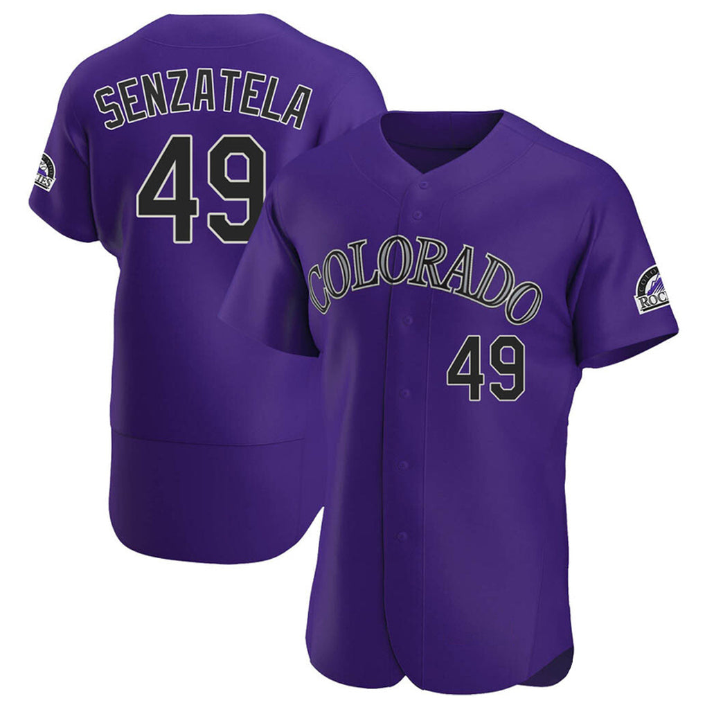 Ldoa C.Rockies #49 Antonio Senzatela Player Purple Limited Elite Home Stitched Jerseys
