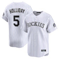 Ldoa C.Rockies #5 Matt Holliday Player White Limited Home Stitched Jerseys