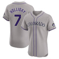 Ldoa C.Rockies #7 Matt Holliday Player Gray Limited Elite Home Stitched Jerseys