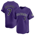 Ldoa C.Rockies #7 Matt Holliday Player Purple Limited Home Stitched Jerseys