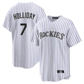 Ldoa C.Rockies #7 Matt Holliday Player White Game Home Stitched Jerseys