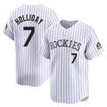 Ldoa C.Rockies #7 Matt Holliday Player White Limited Home Stitched Jerseys