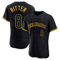 Ldoa C.Rockies #8 Ryan Ritter Player Black Snake Skin City Limited Elite Home Stitched Jerseys