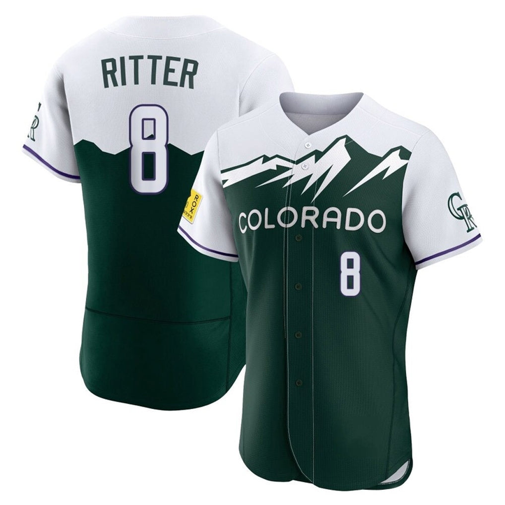Ldoa C.Rockies #8 Ryan Ritter Player Green City Connect Limited Elite Home Stitched Jerseys