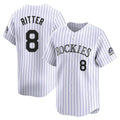 Ldoa C.Rockies #8 Ryan Ritter Player White Limited Home Stitched Jerseys