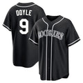 Ldoa C.Rockies #9 Brenton Doyle Player Black Fashion Out Home Game Stitched Jerseys