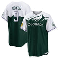 Ldoa C.Rockies #9 Brenton Doyle Player Green City Connect Home Game Stitched Jerseys