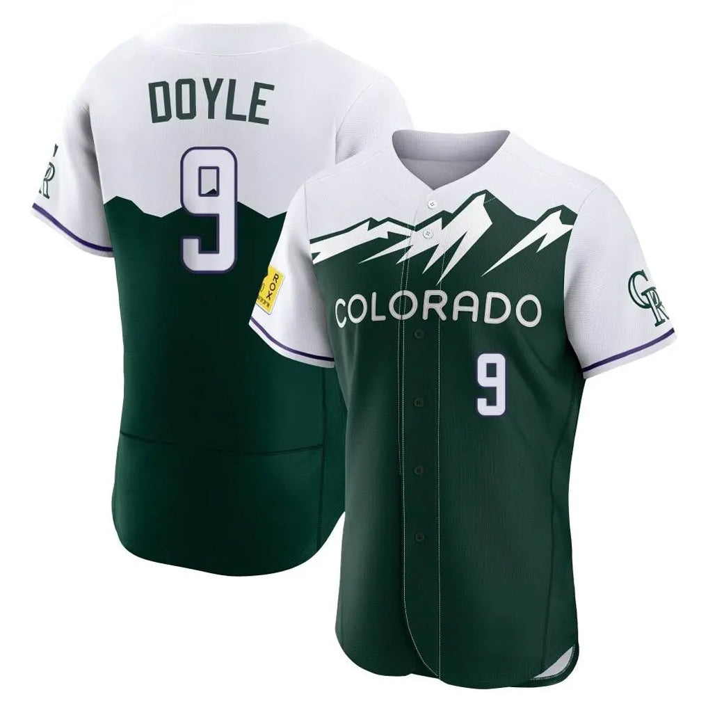 Ldoa C.Rockies #9 Brenton Doyle Player Green City Connect Limited Elite Home Stitched Jerseys