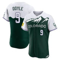 Ldoa C.Rockies #9 Brenton Doyle Player Green City Connect Limited Elite Home Stitched Jerseys